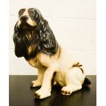 A model ceramic cocker Spaniel, 41cm high.