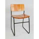 A beech single chair.