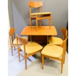 A 1960s table and chairs.