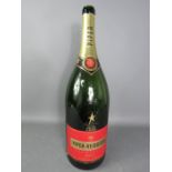 A Piper Heidsick magnum Champagne bottle. (no contents)