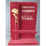 A Hermes Parfum Caleche advertising stand, 82 by 55cm.