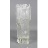 Tapio Wikkala Scandinavian glass vase, etched to the base and numbered 3729.