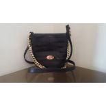 A Mulberry black shoulder bag, with chain strap.
