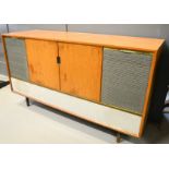 A 1950s radio cabinet.