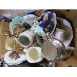 A quantity of ceramics including kingfisher, spode etc.