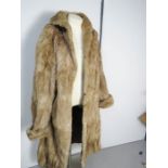 An antique fur coat.