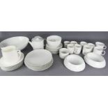 A quantity of Rosenthal and other German white porcelain teaware.