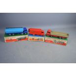 A group of Dinky supertoys: Foden 14 ton tanker, no 501 Diesel 8 Wheel Wagon, Guy Van no 514.