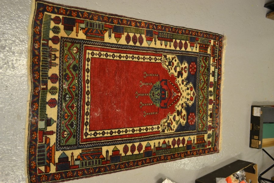 A prayer rug.