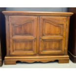 A mahogany cabinet.