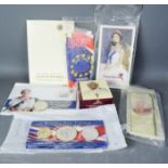 Presentation coin packs for Elizabeth Royal, 1994, uk uncirculated examples.