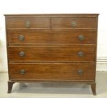 A 19th century chest of drawers, mahogany.