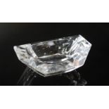 A Val St Lambert crystal ashtray.