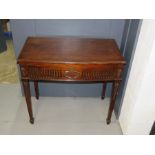 A 19th century mahogany cutlery cabinet, carved.