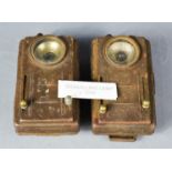 A pair of WWII period signalling lamps.