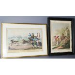 A comical print, the First Nautical Sovereign Coach and Easter Monday or the Cockney Hunt.