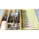 A Butler stainless steel cutlery set.