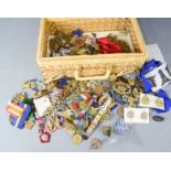 A quantity of military and masonic badges, medals etc.