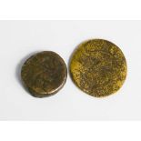 Two early coins.