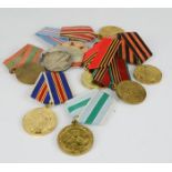 A selection of Russian medals.