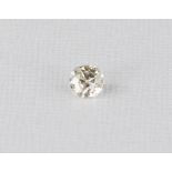 An old cut diamond, approximately 1ct, good colour and clarity.