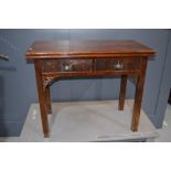 A 19th century tea table.