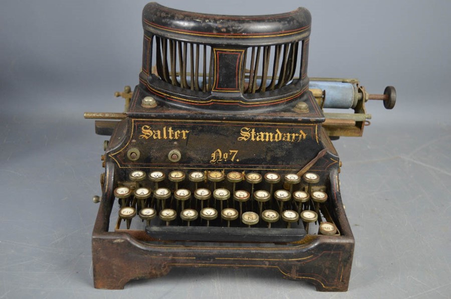 A Salter Standard no.7 patent typewriter.