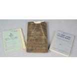 Militaria ephemera: The Home Guard Fieldcraft Manual, RAF Service and Release book, and a pair of