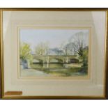 R.W. Clark, Stamford Bridge, watercolour, signed lower left.