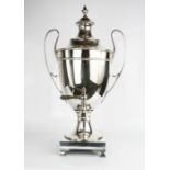 A Mappin & Webb silver plated samovar.