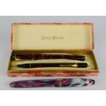 A pair of Conway Stewart propelling pencil and pen in the original presentation box, together with