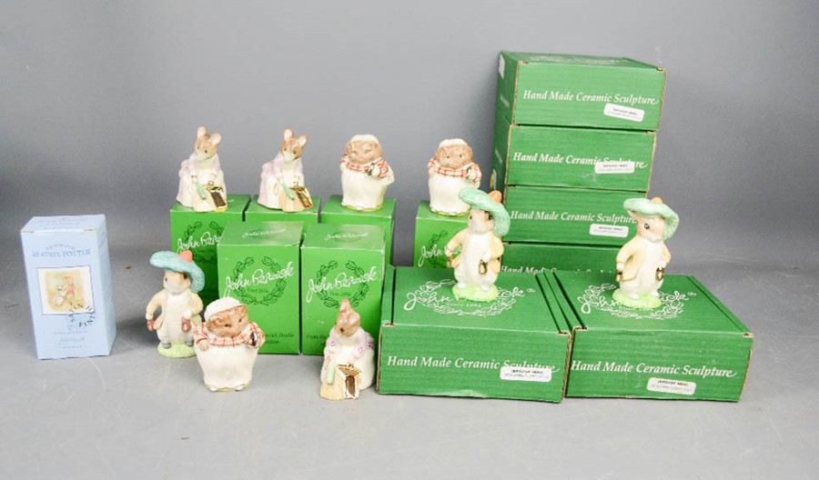 A group of twelve John Beswick boxed figurines, all with original boxes, and one Royal Doulton