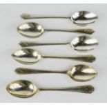 A group of silver golfing spoons, 2.32toz.
