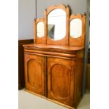 A Victorian mahogany mirrored back chiffonier.