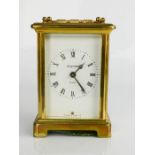 A Bayard French carriage clock, with eight day movement, 11cm high.
