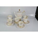 A Royal Albert 'Capri' coffee set.