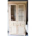 Bo Bo lifestyle buffet in antique white pine, 120 by 210 by 53cm.