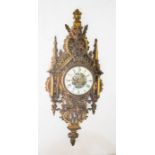 A French gilt metal clock.