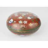 A Chinese cloisonne box.