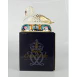 Royal Crown Derby swan paperweight.