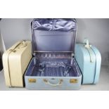 A group of 1930s collectable suitcases, BA bag and others.