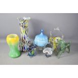 A collection of Murano glass vases and others.