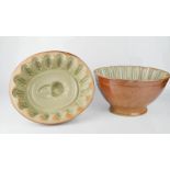 Two Country House jelly moulds, one with lion impression, large proportions; both approximately