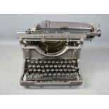 A vintage typewriter.