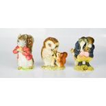 Three Beswick Beatrix Potter figures.