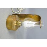 A brass / oil paraffin lamp converted to electric.