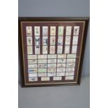 A framed WD and HO Wills cigarette cards, First Aid 1915.