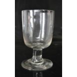 A Georgian glass rummer.