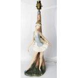 A Nao Lladro ballerina form lamp base.