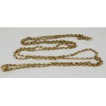 A 9ct gold chain link necklace, 22.6g.